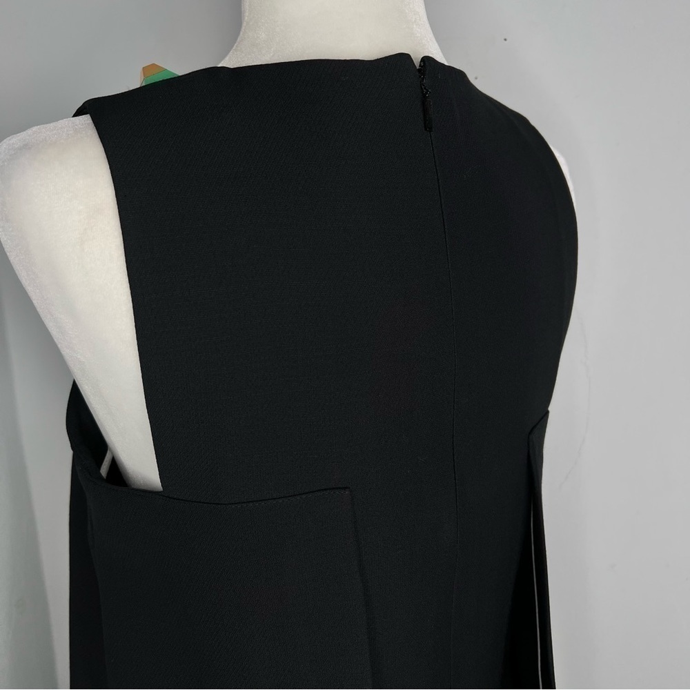 NWT Fendi Monster Eyes Embellished Black Leather Wool Cocktail Dress 42 6 - Picture 8 of 15